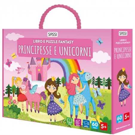 Puzzle sagomati. Principesse e unicorni