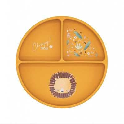 Piatto con ventosa in silicone - Leone Chompy - POSATE E SET PAPPA - Piatto con ventosa in silicone - Leone Chompy - POSATE E SET PAPPA -