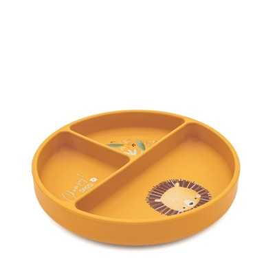 Piatto con ventosa in silicone - Leone Chompy - POSATE E SET PAPPA - Piatto con ventosa in silicone - Leone Chompy - POSATE E SET PAPPA -