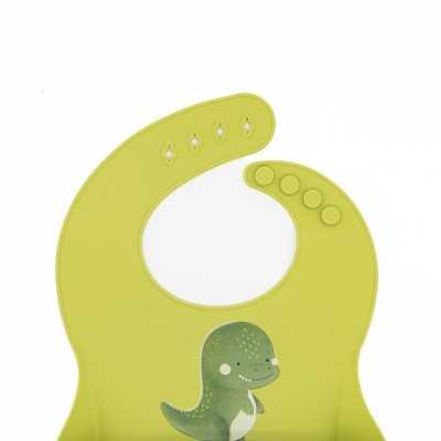 Bavaglino con tasca in silicone - Dinosauro Cracky - BAVETTE E BAVAGLINI - Bavaglino con tasca in silicone - Dinosauro Cracky - BAVETTE E BAVAGLINI -