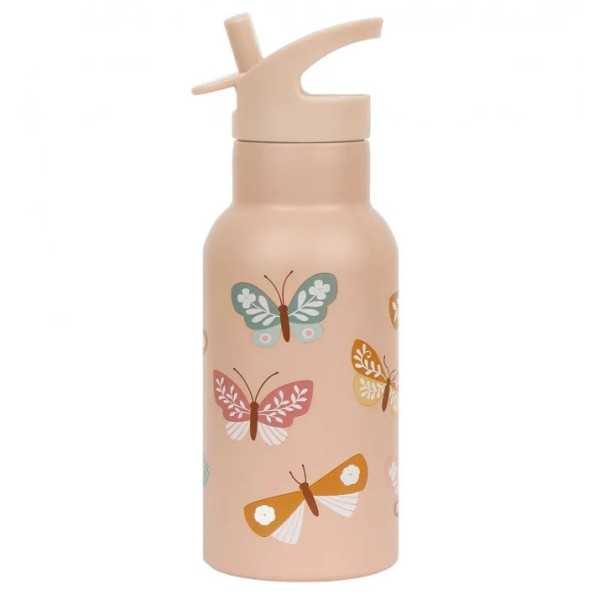 borraccia in acciaio inox, 350 ml - farfalle