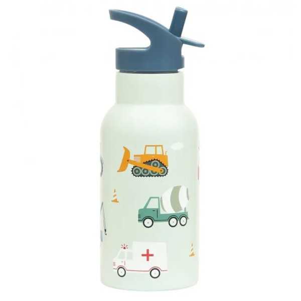 A LITTLE LOVELY COMPANY-borraccia in acciaio inox, 350 ml - veicoli
