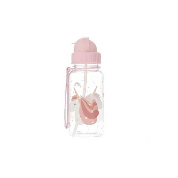 Borraccia Plastica con cannuccia - Magical Unicorn