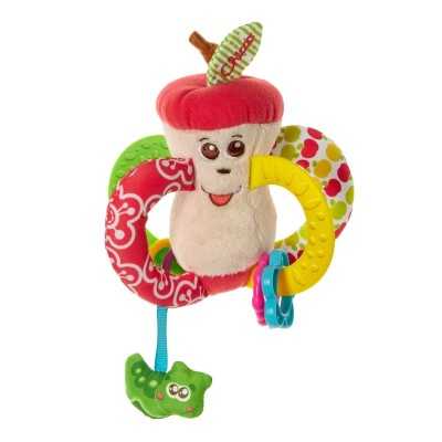Sonaglio in Peluche Mela afferra facile - SONAGLI-CARILLON-DOUDOU - Sonaglio in Peluche Mela afferra facile - SONAGLI-CARILLON-DOUDOU -