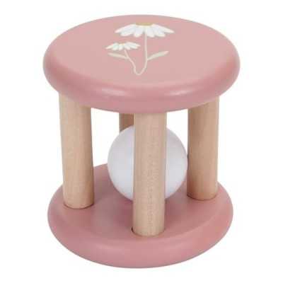 Sonaglio a rulli rosa - GIOCHI IN LEGNO - Sonaglio a rulli rosa - GIOCHI IN LEGNO -