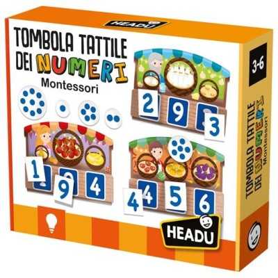 HEADU-Tombola Tattile dei Numeri Montessori - CREATIVI ED EDUCATIVI - 