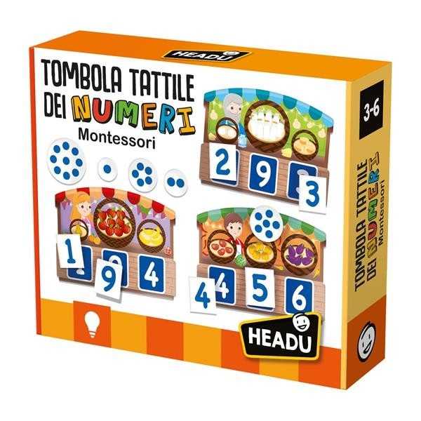 HEADU-Tombola Tattile dei Numeri Montessori