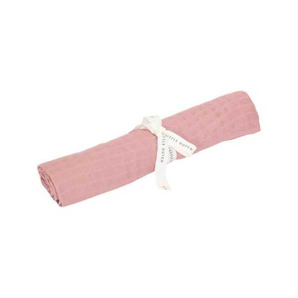 LITTLE DUTCH- Mussola Rosa - Misura 120 cm