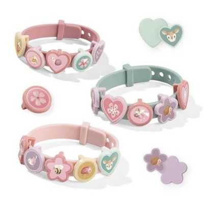 LITTLE DUTCH-Braccialetti con ciondoli scorrevoli - Rosa - Giardino delle fate LITTLE DUTCH-Braccialetti con ciondoli scorrevoli - Rosa - Giardino delle fate