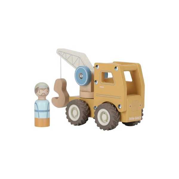 Gru in legno – Giallo –LITTLE DUTCH