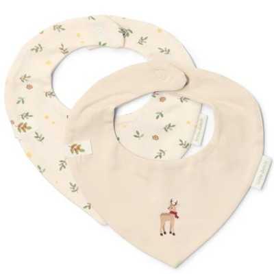 -LITTLE DUTCH-Bavaglino natalizio confezione da 2 – Beige -LITTLE DUTCH-Bavaglino natalizio confezione da 2 – Beige