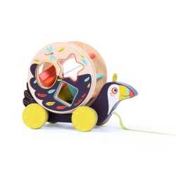 Tucano scatola con forme in legno da tirare - GIOCHI IN LEGNO - Tucano scatola con forme in legno da tirare - GIOCHI IN LEGNO -