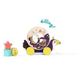Tucano scatola con forme in legno da tirare - GIOCHI IN LEGNO - Tucano scatola con forme in legno da tirare - GIOCHI IN LEGNO -