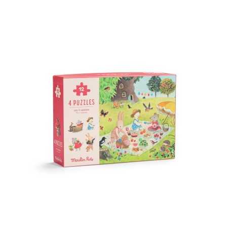 4 Puzzle delle stagioni, 4x12pz